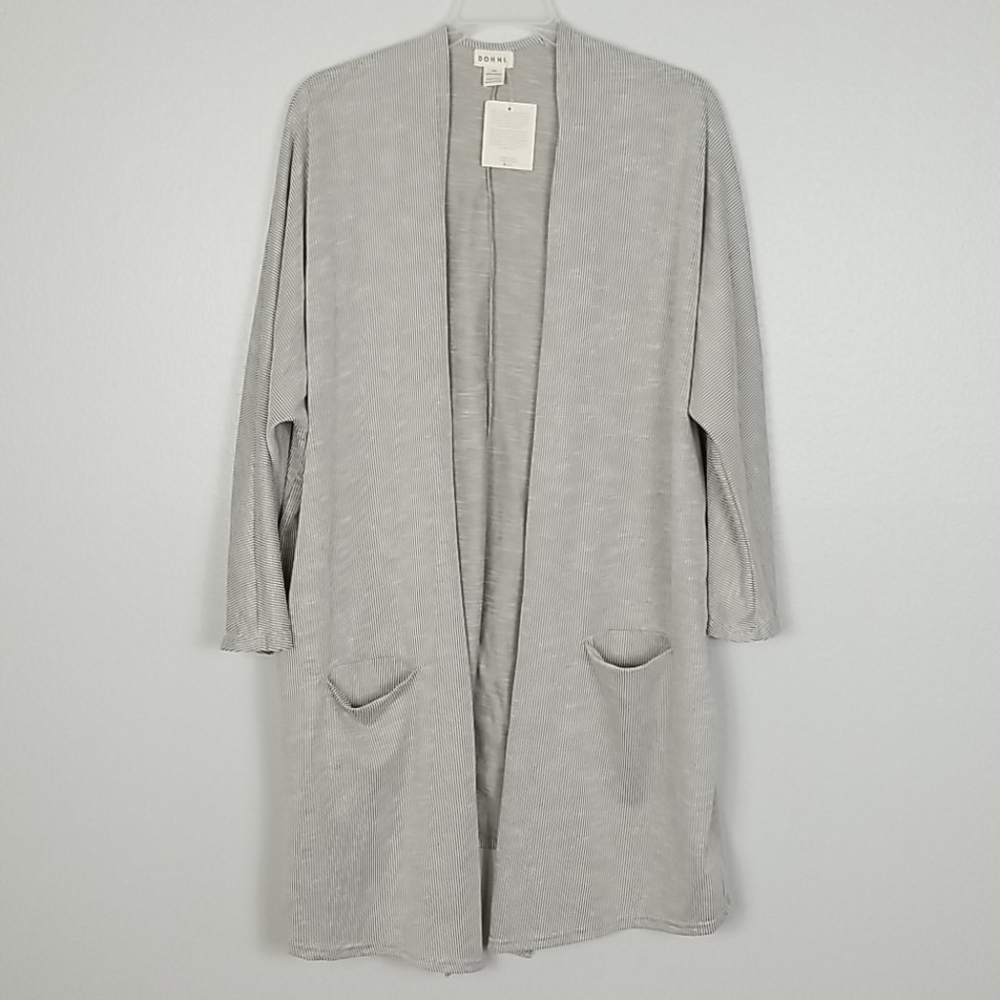 Cardigan Donni Sandwash Ribbed Cardigan Coat OSFA - Picture 3 of 12